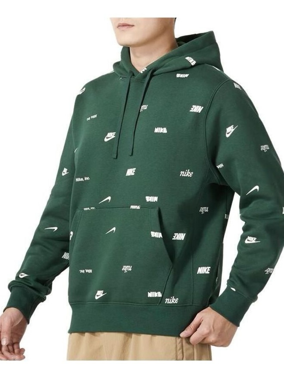 Nike Club Fleece all-over print pullover hoodie